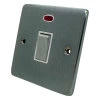 Trim Rounded Satin Chrome 20 Amp Switch - Click to see large image