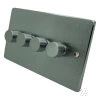 Trim Rounded Satin Chrome Intelligent Dimmer - Click to see large image