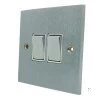 Trim Satin Chrome Intermediate Switch and Light Switch Combination - Click to see large image