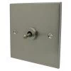 Trim Satin Nickel Toggle (Dolly) Switch - Click to see large image