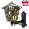 Ludlow Carriage - Amber Outdoor Leaded Carriage Lamp