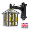 Ludlow Mini - Amber Outdoor Leaded Lantern | Porch Light