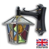 Ludlow Mini - Multi Coloured Outdoor Leaded Lantern | Porch Light