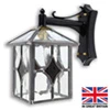 Malmesbury - Amber Outdoor Leaded Lantern | Porch Light