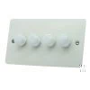 Flat White LED Dimmer - Click to see large image