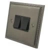 Rope Edge Bronze Bronze Light Switch - Click to see large image
