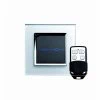 RetroTouch Crystal White Glass with Chrome Trim Touch Intermediate Light Switch - Click to see large image