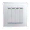 Pulse | Retractive Switch 4 Gang (240V and 12/24V) - Single Plate
