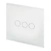 RetroTouch Crystal White Glass Touch Light Switch - Wireless - Click to see large image