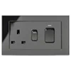 Cooker Control - 45 Amp Double Pole Switch with Single 13 Amp Plug Socket