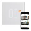 RetroTouch Crystal White Glass WiFi Switch - Click to see large image