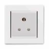1 Gang - Single 15 Amp Round Pin Unswitched Socket