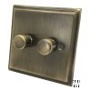 Mondo Antique Brass Intelligent Dimmer - Click to see large image