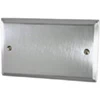 Mondo Satin Chrome Blank Plate - Click to see large image