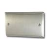 Mondo Satin Nickel Blank Plate - Click to see large image