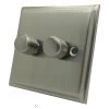 Mondo Satin Nickel LED Dimmer - Click to see large image