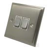 Mondo Satin Nickel Light Switch - Click to see large image