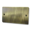 Slim Antique Brass Blank Plate - Click to see large image