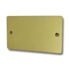 Slim Polished Brass Blank Plate - Click to see large image