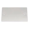 Slim Satin Chrome Blank Plate - Click to see large image