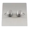 Slim Satin Chrome Intelligent Dimmer - Click to see large image