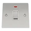 Slim Satin Chrome 20 Amp Switch - Click to see large image
