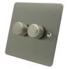Slim Satin Stainless Intelligent Dimmer - Click to see large image