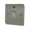 Slim Satin Stainless 20 Amp Switch - Click to see large image