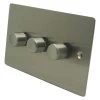Slim Satin Stainless LED Dimmer - Click to see large image