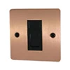 Slim Classic Brushed Copper RJ45 Network Socket - Click to see large image