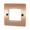 Slim Classic Brushed Copper Modular Plate - Click to see large image