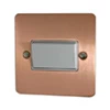 Slim Classic Brushed Copper Fan Isolator - Click to see large image