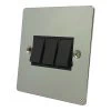 Slim Polished Chrome Light Switch - Click to see large image