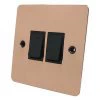 Slim Polished Copper Light Switch - Click to see large image