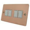 Slim Polished Copper Light Switch - Click to see large image