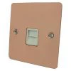 Slim Polished Copper Telephone Extension Socket - Click to see large image