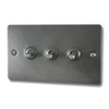 Slim Dark Pewter Toggle (Dolly) Switch - Click to see large image