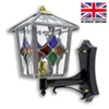 Tetbury Carriage - Multi Coloured Outdoor Leaded Carriage Lamp