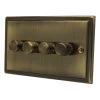 Victoria Antique Brass Intelligent Dimmer - Click to see large image