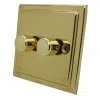 Victoria Polished Brass Intelligent Dimmer - Click to see large image