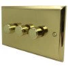 Style Polished Brass Intelligent Dimmer - Click to see large image