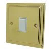 Victoria Classic Polished Brass Intermediate Light Switch - Click to see large image