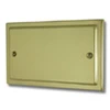 Victoria Classic Polished Brass Blank Plate - Click to see large image
