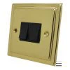 Victoria Classic Polished Brass Light Switch - Click to see large image