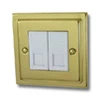 Victoria Classic Polished Brass RJ45 Network Socket - Click to see large image