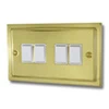 Victoria Classic Polished Brass Light Switch - Click to see large image