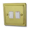 Victoria Classic Polished Brass Switched Fused Spur - Click to see large image