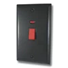 Grande Black Cooker (45 Amp Double Pole) Switch - Click to see large image