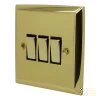 Grande Polished Brass Light Switch - Click to see large image