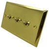 Grande Polished Brass Toggle (Dolly) Switch - Click to see large image